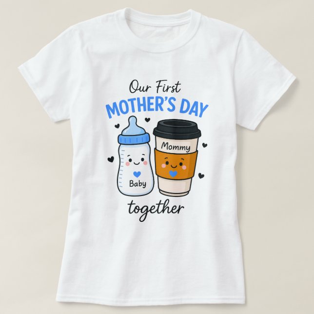 Notre première fête des mères ensemble T-shirt - m (Design devant)