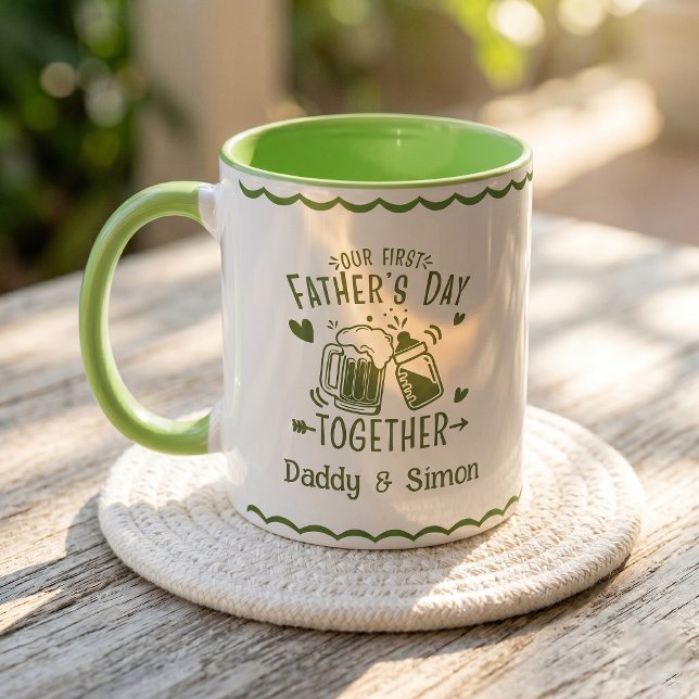Notre première fête des pères ensemble Mug (Créateur téléchargé)