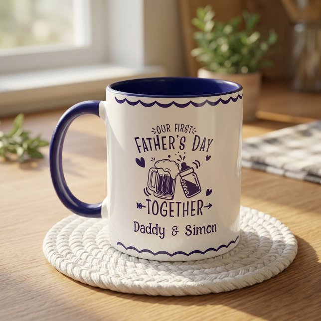 Notre première fête des pères ensemble Mug (Créateur téléchargé)