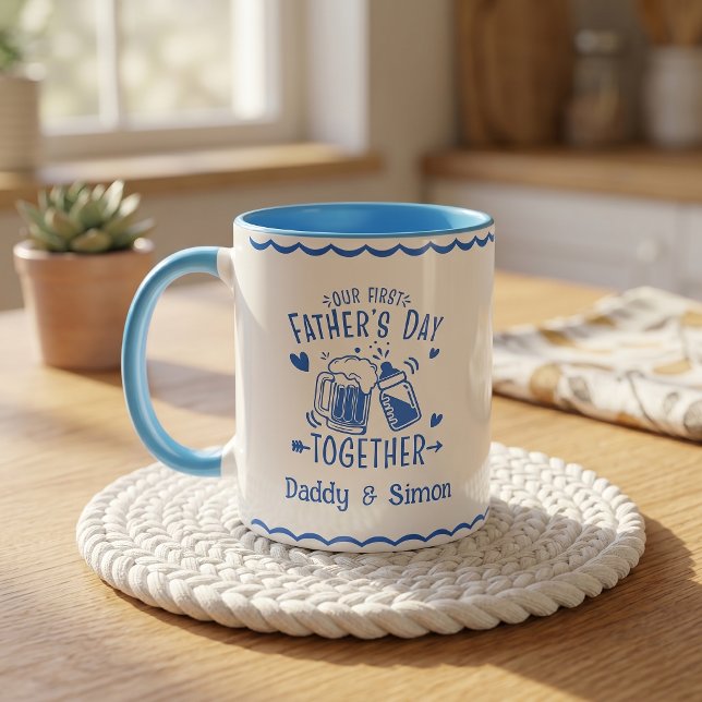 Notre première fête des pères ensemble Mug (Créateur téléchargé)