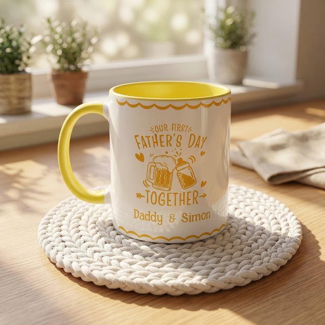 Notre première fête des pères ensemble Mug (Créateur téléchargé)