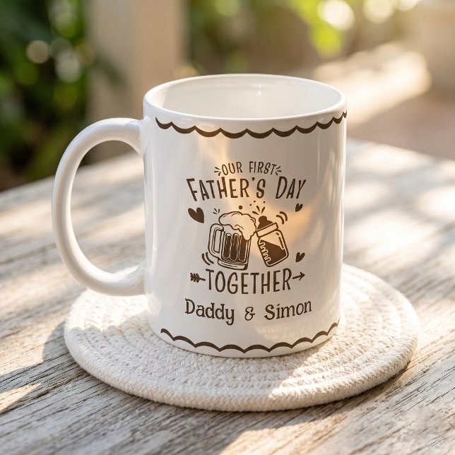 Notre première fête des pères ensemble Mug (Créateur téléchargé)