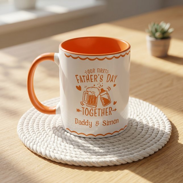 Notre première fête des pères ensemble Mug (Créateur téléchargé)