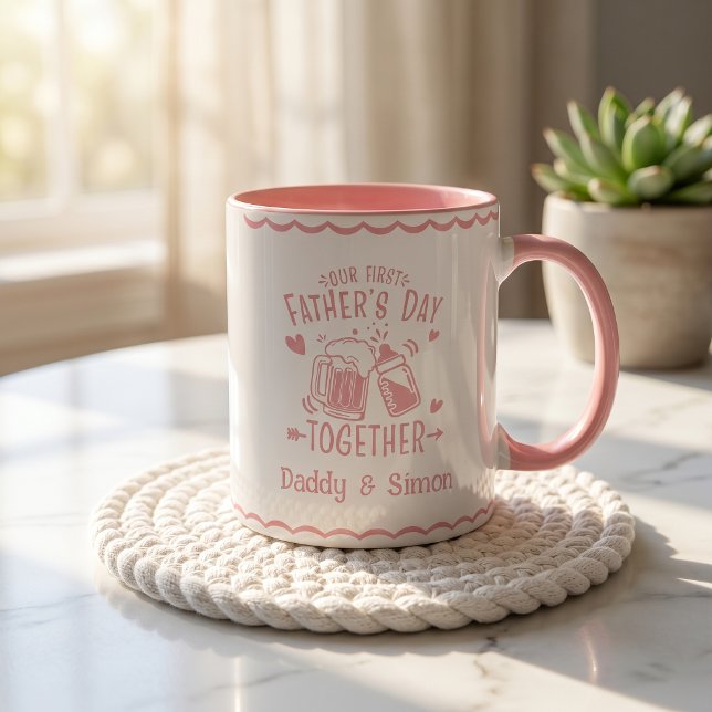 Notre première fête des pères ensemble Mug (Créateur téléchargé)