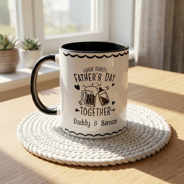 Notre première fête des pères ensemble Mug (Créateur téléchargé)