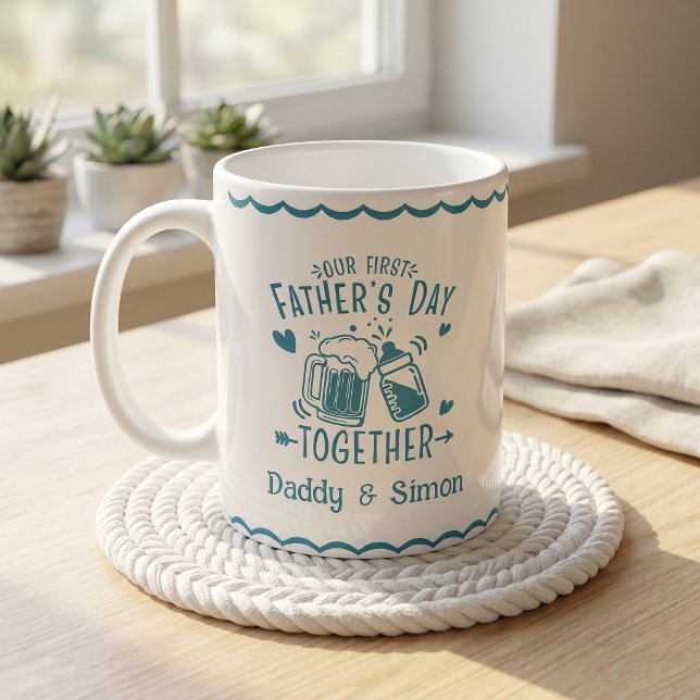 Notre première fête des pères ensemble Mug (Créateur téléchargé)