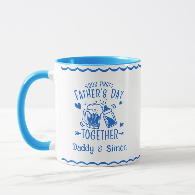 Notre première fête des pères ensemble Mug (Gauche)