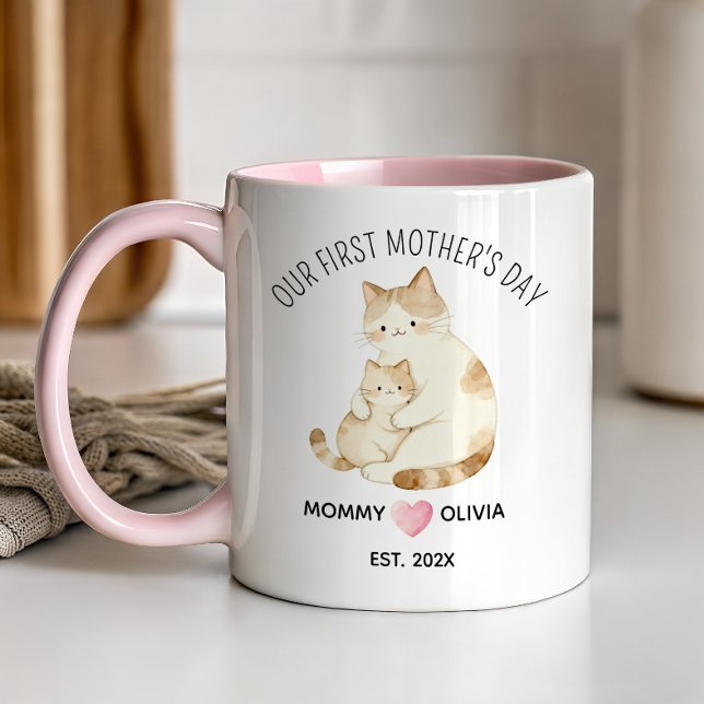 Notre première tasse de café pour la fête des Mère (Créateur téléchargé)