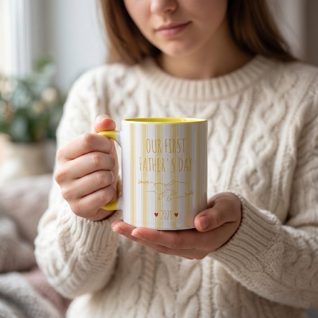 Notre première tasse de fête des pères (Créateur téléchargé)