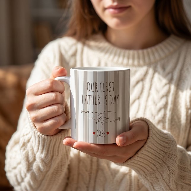 Notre première tasse de fête des pères (Créateur téléchargé)