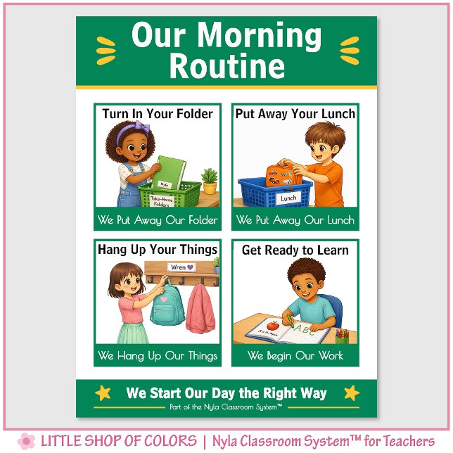 Notre Tableau d'Affichage de Routine Matinale en C (Créateur téléchargé)