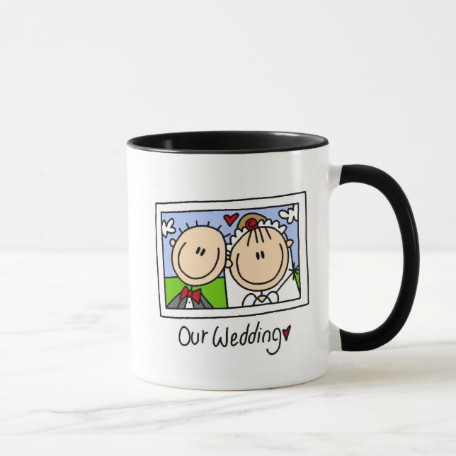 Notre tasse personnalisable de mariage (Droite)