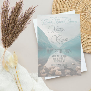 Notre voyage infini   Faire-part de mariage modern