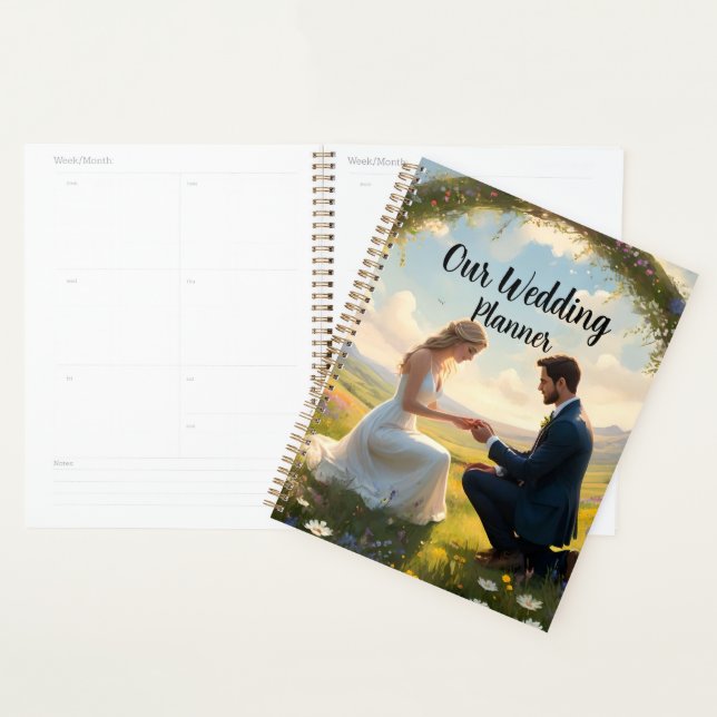 Notre Wedding planner personnalisable, Wedding pla (Devant avec enveloppe)