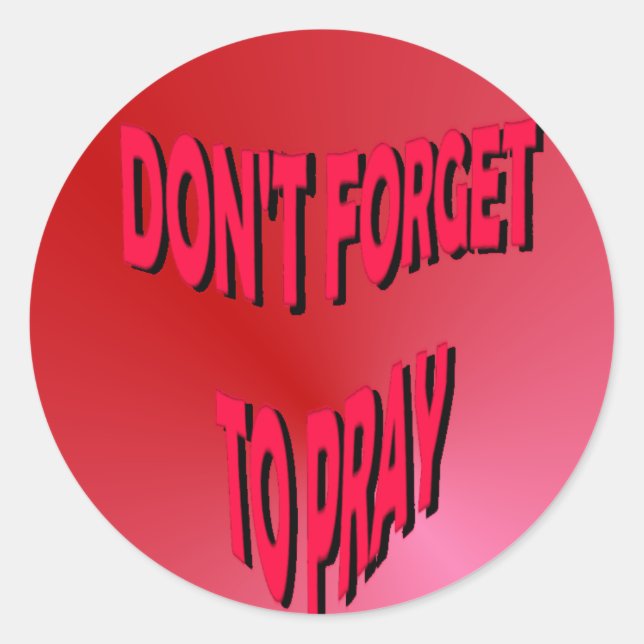 N'oublie pas de prier des stickers (Devant)