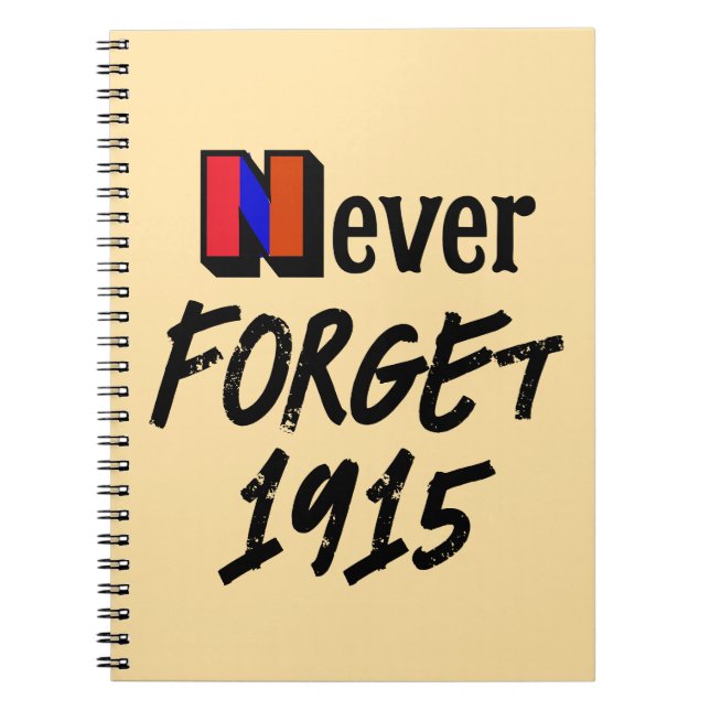 N'oubliez jamais 1915 Cahier (Devant)