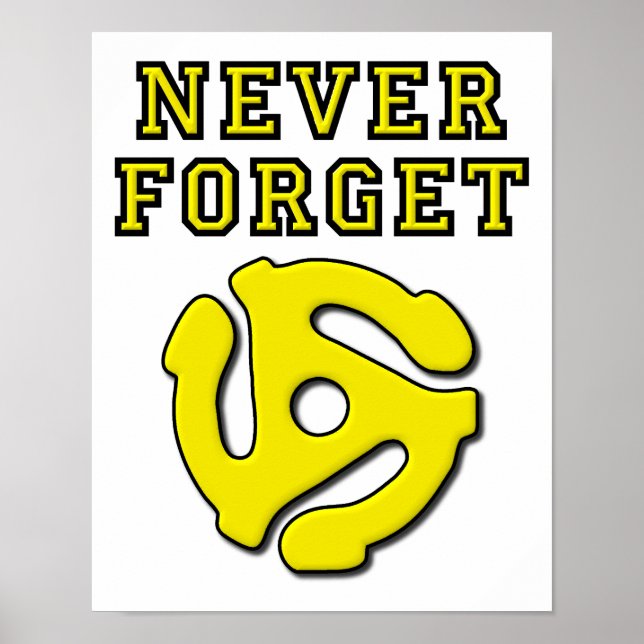 N'oubliez jamais 45 Affiche drôle (Devant)