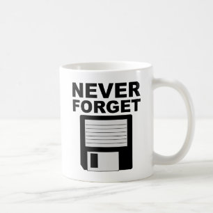 N'oubliez jamais la disquette Mug drôle
