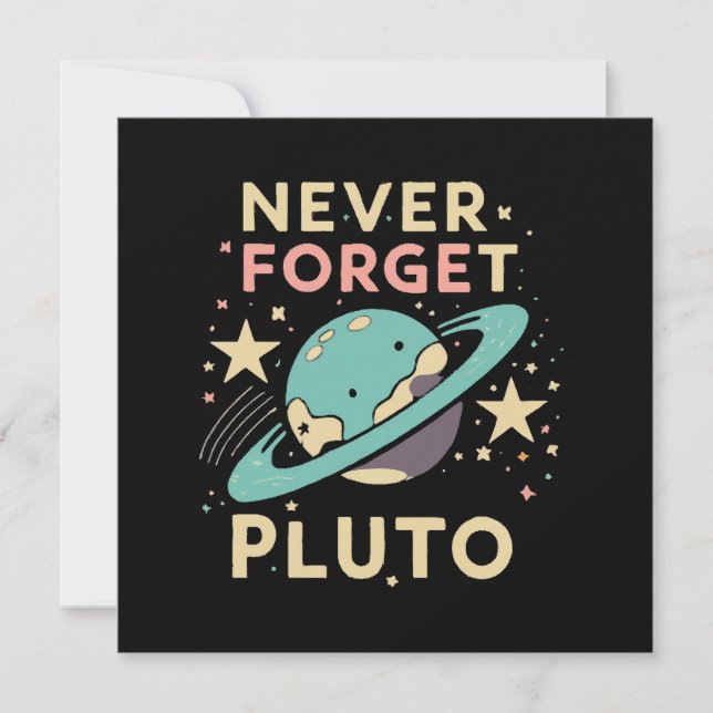 N'oubliez jamais la science spatiale de Pluton (Devant)