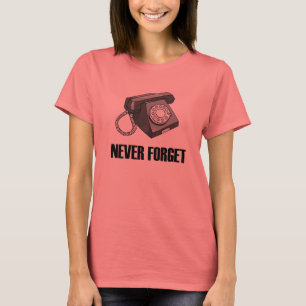 N'oubliez jamais le T-shirt rotatoire de télépho
