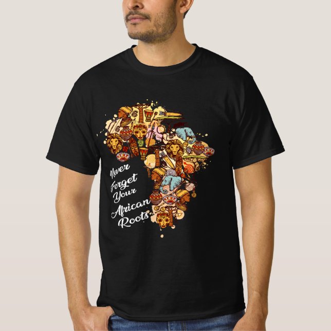 N'oubliez jamais vos racines africaines T-shirt (Devant)