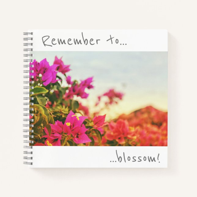 N'oubliez pas de fleurir Cahier de fleurs de Bouga (Devant)