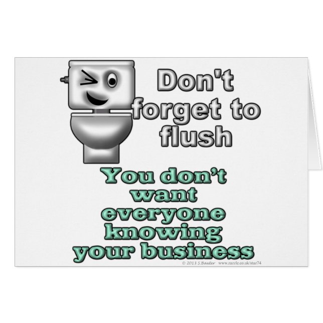 N'oubliez pas de rincer. Vous ne voulez pas (Devant horizontal)