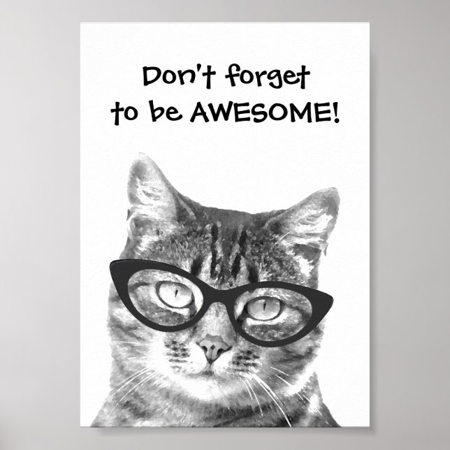 N'oubliez pas d'être formidable affiche de chat ci (Devant)
