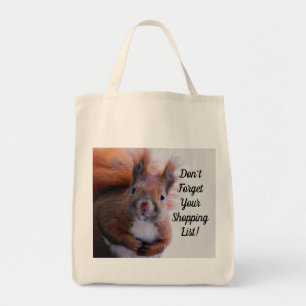 N'oubliez pas le Sac fourre-tout des écureuils