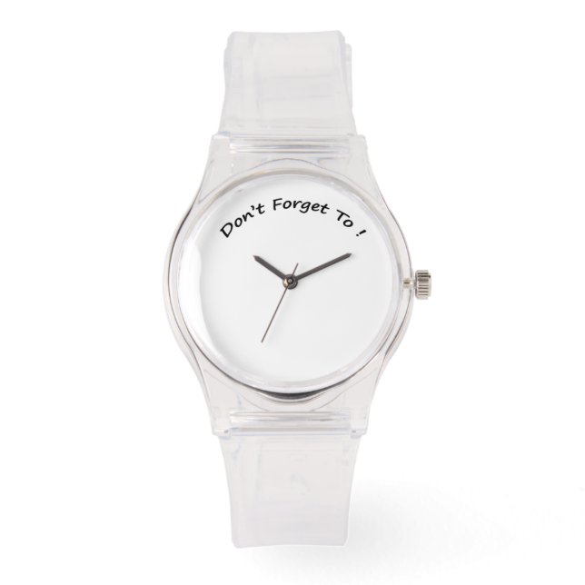 N'oubliez pas les montres pour femmes (Recto)