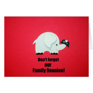N'oubliez pas notre réunion de famille !