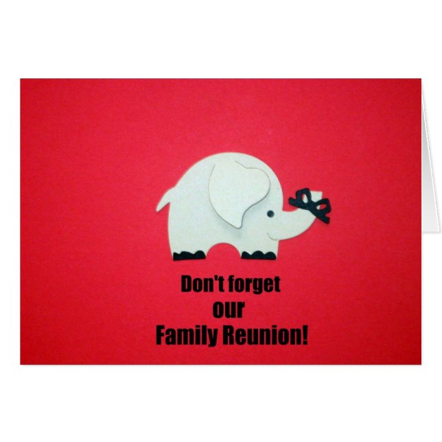 N'oubliez pas notre réunion de famille ! (Devant horizontal)