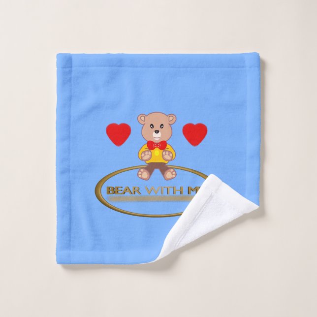 Nounours Bleu (Gant de toilette)