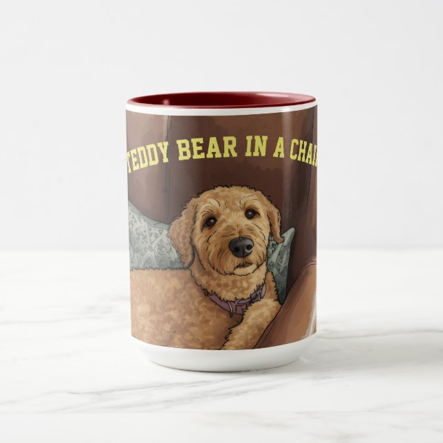 Nounours dans un fauteuil, la tasse (Centre)