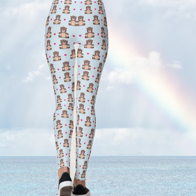 Nounours en bleu Leggings (Créateur téléchargé)