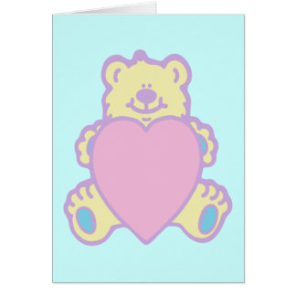 Nounours en peluche cœur d'amour