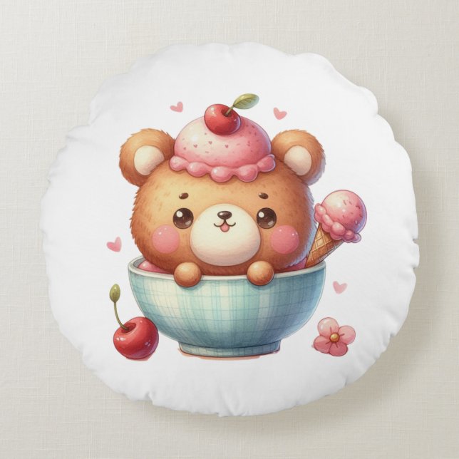 nounours glace coussin  (Devant)