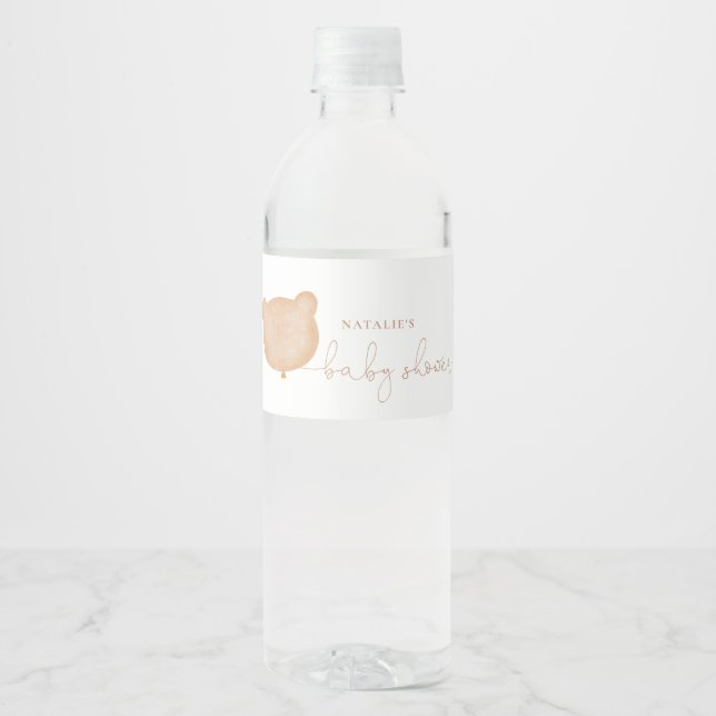 Nounours Pique-nique bouteille d'eau Étiquettes (Devant)