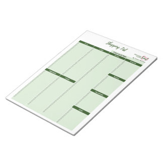 Nourrir votre Soul Liste d'achats Bloc-notes