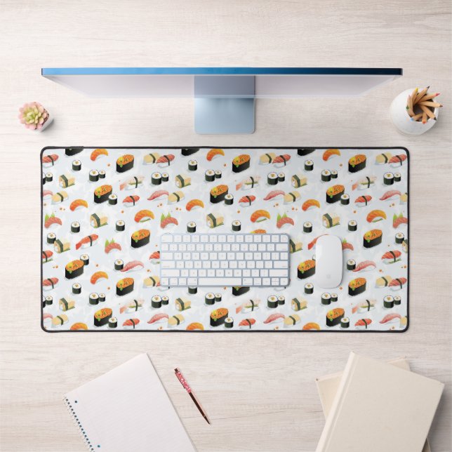 Nourriture japonaise : Motif de sushi (Bureau 1)