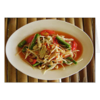 Nourriture laotienne thaïlandaise épicée de salade