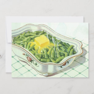 Nourriture vintage, Casserole de haricot vert au b
