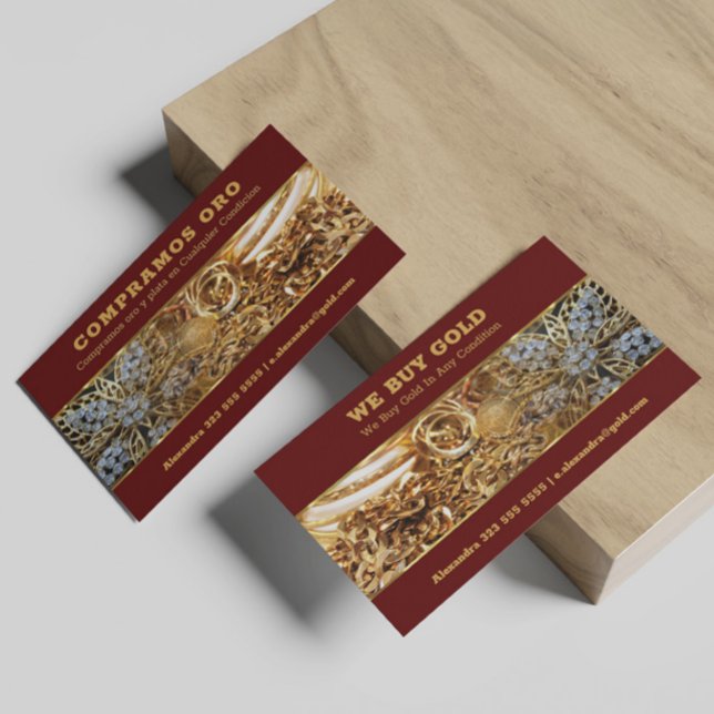 Nous achetons Gold Carte de visite 2 (Créateur téléchargé)