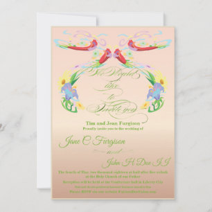 Nous aimerions vous invitation faire-part de maria