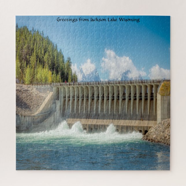Nous Aimons Jackson Lake Wyoming. Jigsaw Puzzle (Vertical)