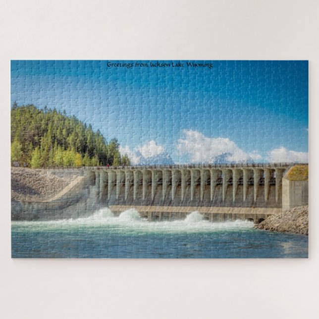 Nous aimons Jackson Lake Wyoming Jigsaw Puzzle Puz (Horizontal)