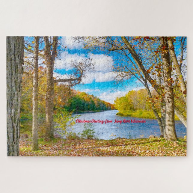 Nous aimons Jump River Wisconsin. Jigsaw Puzzle (Horizontal)