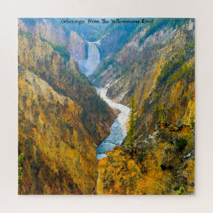 Nous aimons la rivière Yellowstone Wyoming. Puzzle