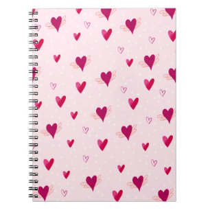 Nous aimons le Cahier à Motif Cœurs