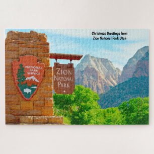 Nous aimons le parc national de Zion Utah Puzzle